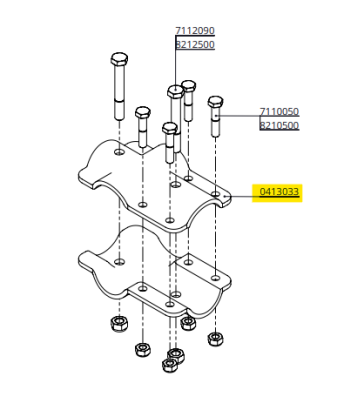 Sp.T-Klemmu plata Frisia 60x60mm