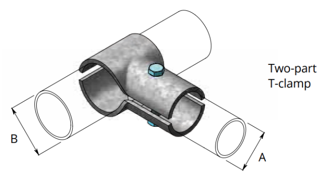 Sp. T-Klemma 48x48mm par