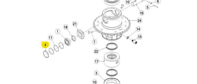 Circlip 62mm internal din 472