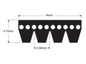 Viftureim 4PK1090 Case,Ford,MF